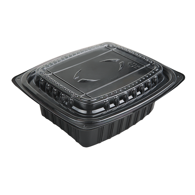 Disposable Plastic Food Container With Anti-Fog Lid